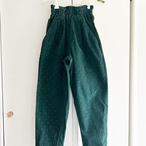 Vintage Patterned Corduroy Tapered trouser